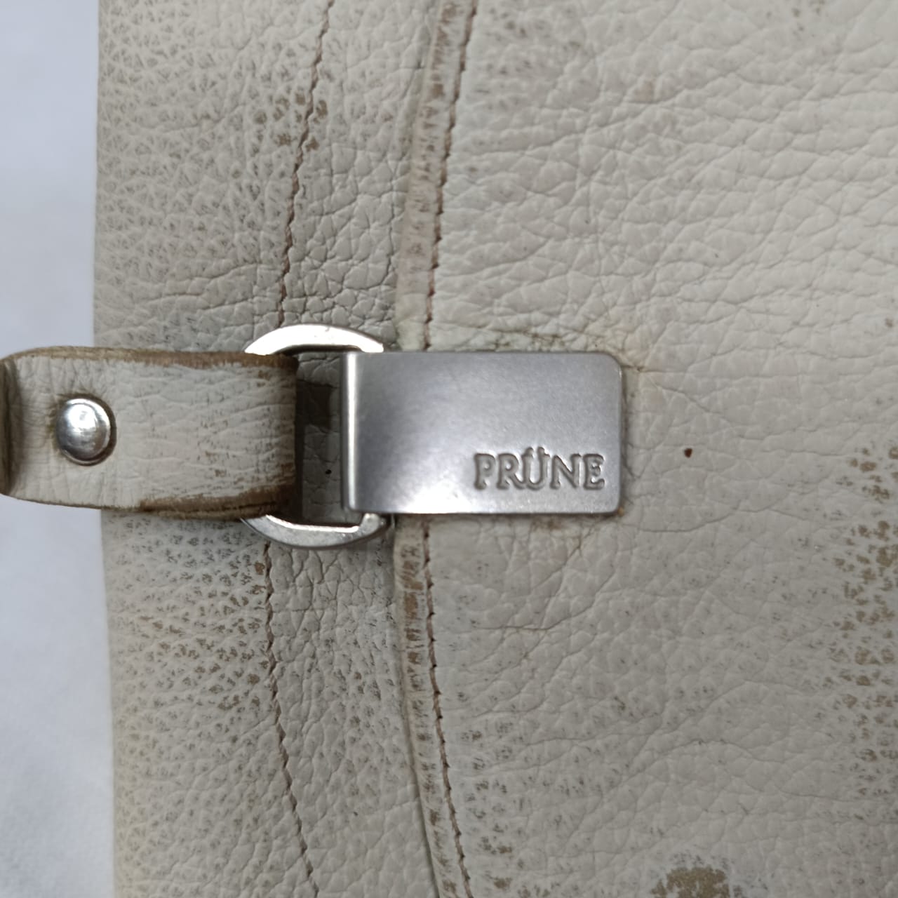 Portefeuille prune en cuir femme original ancien