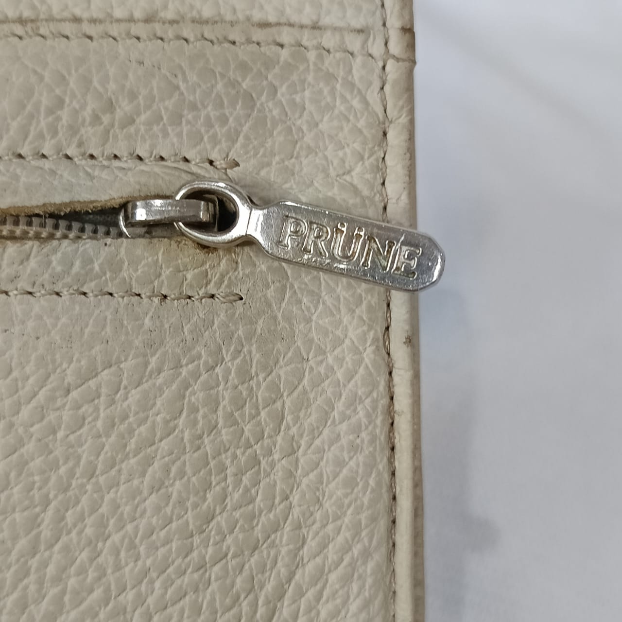 Portefeuille prune en cuir femme original ancien