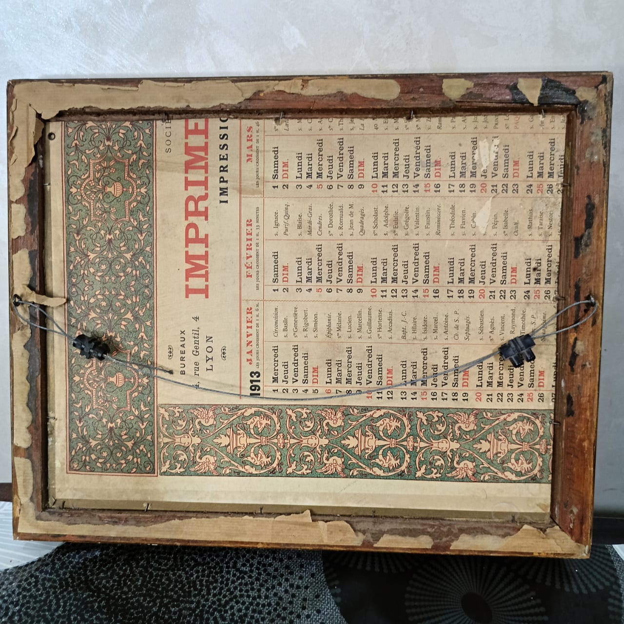 Ancien tableau vintage original huile sur toile