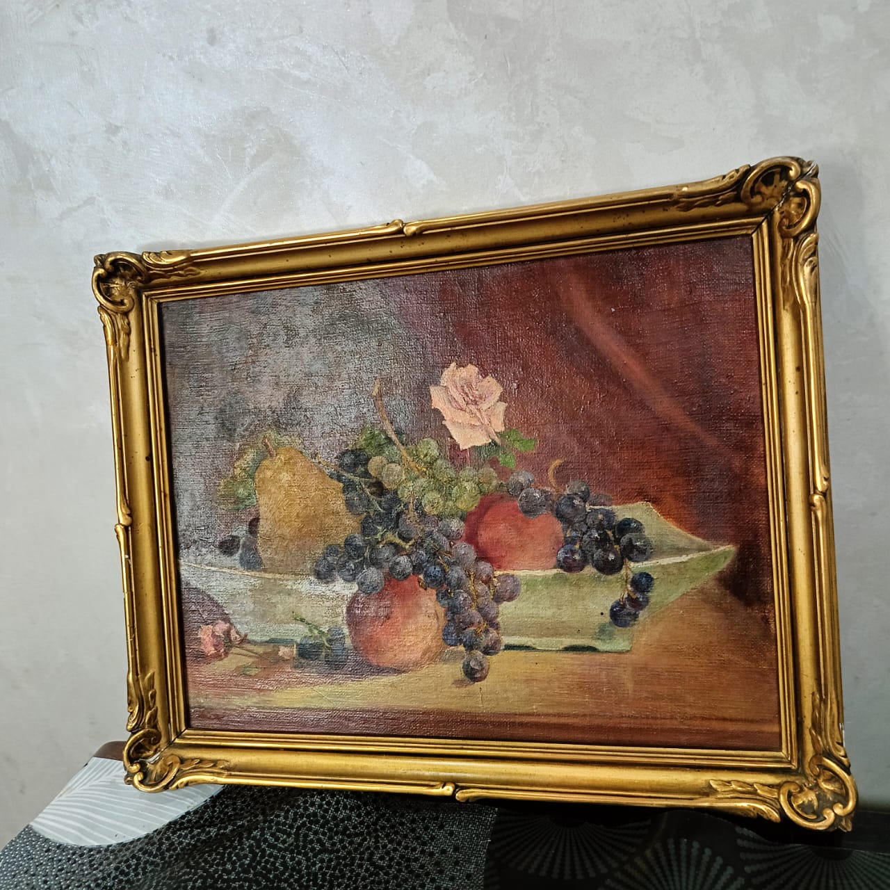 Ancien tableau vintage original huile sur toile