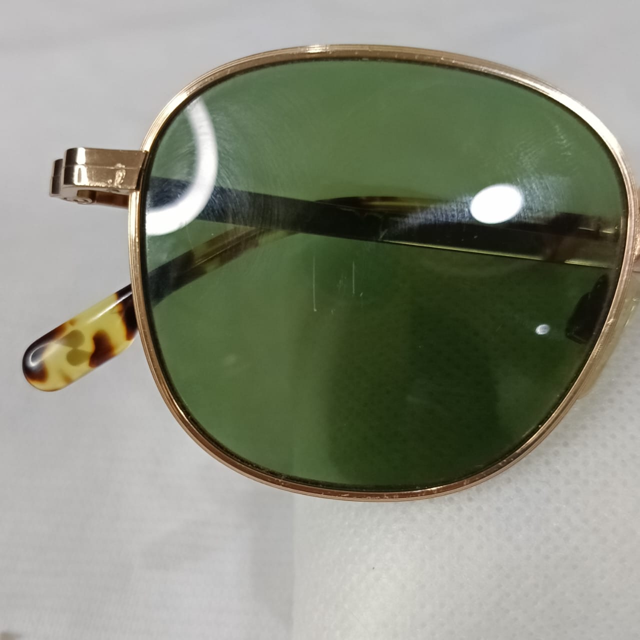 Lunette original en plaqué or vintage
