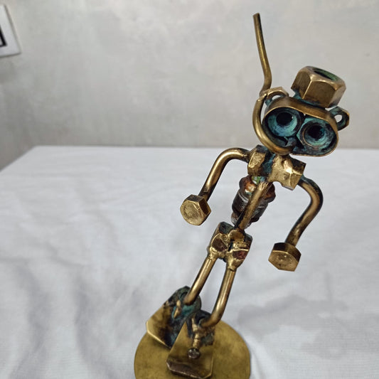Ancien statut en bronze doré
