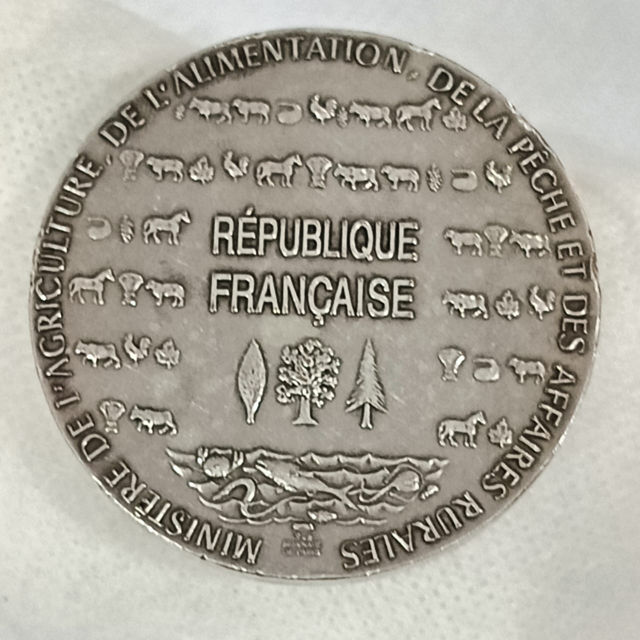 Médaille argent original France