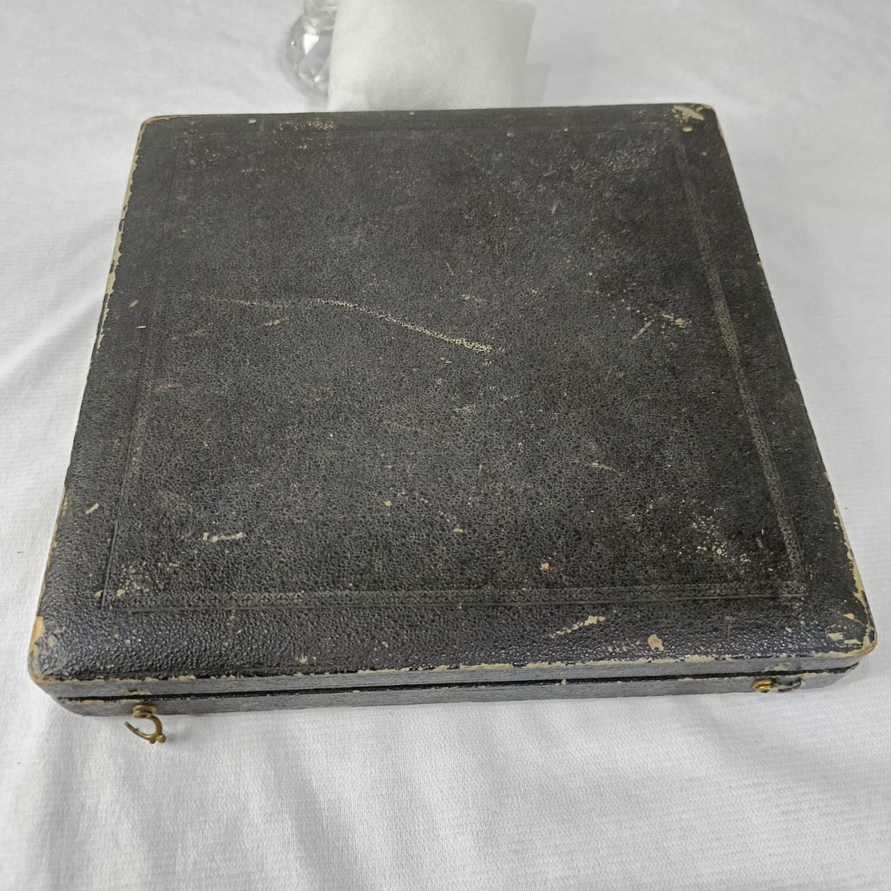Coffret argenté antique vintage 10 pièce عااج خرتيت