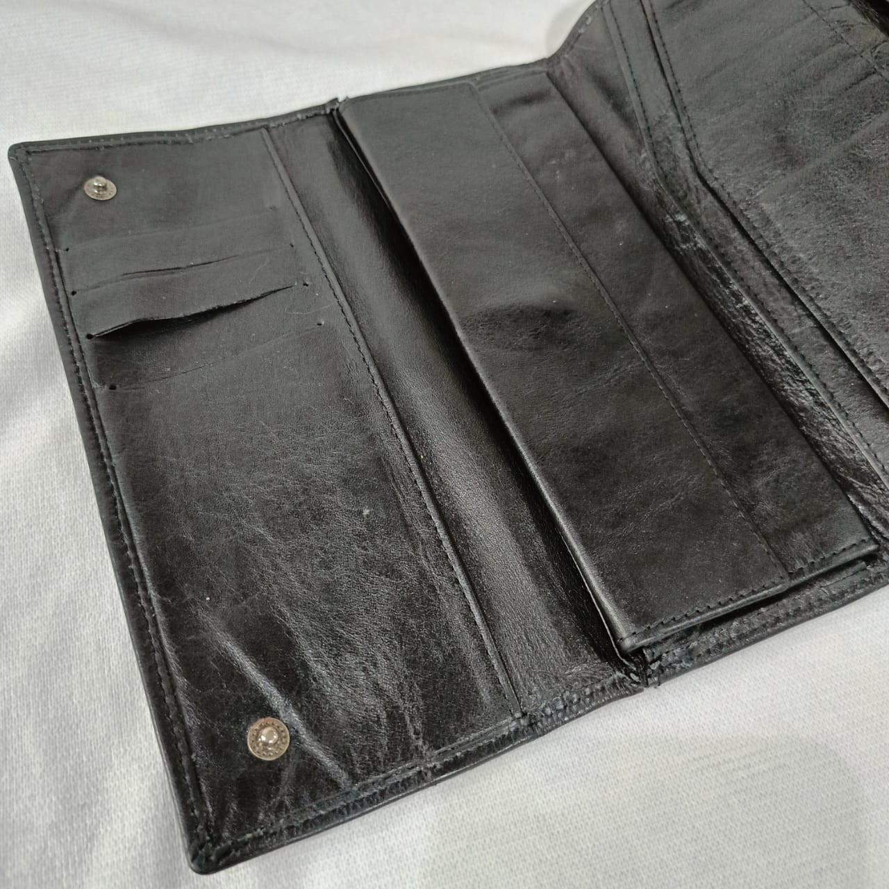 Portefeuille en cuir vintage original