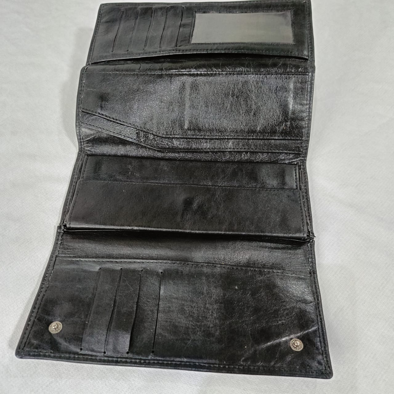 Portefeuille en cuir vintage original