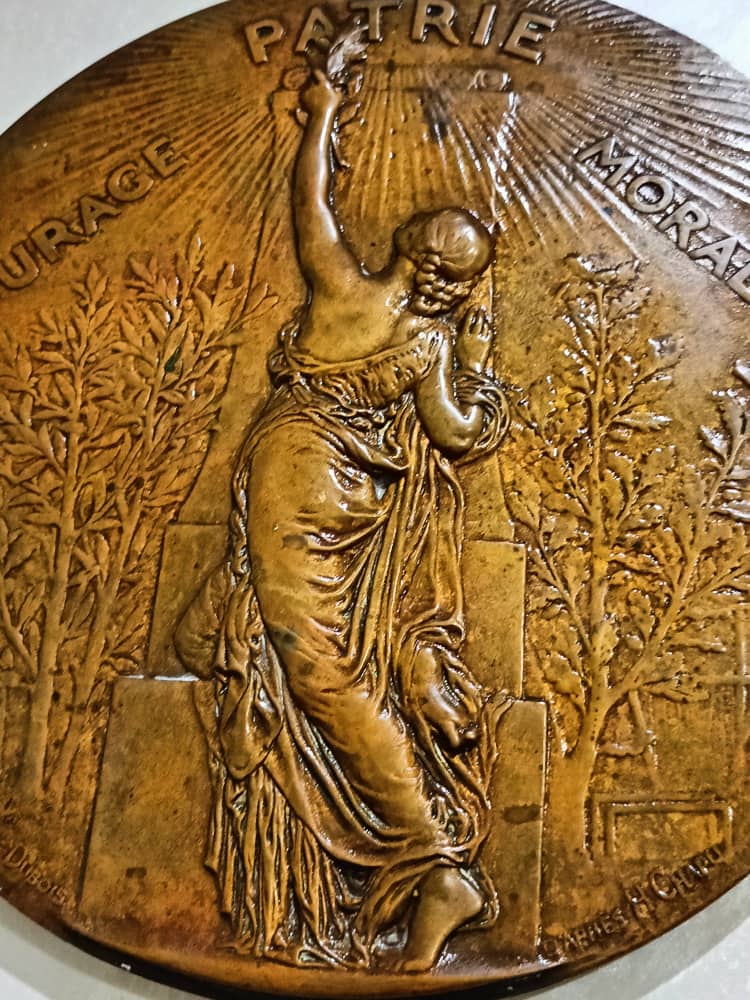 Pièce Art déco en bronze ancien 26cm