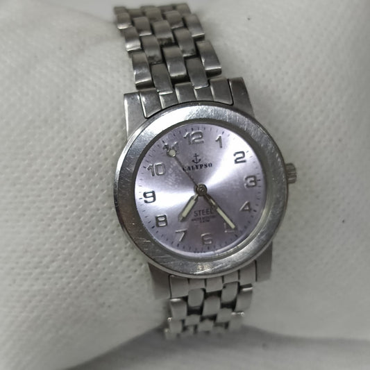 Montre calypso femme Quartz bracelet acier