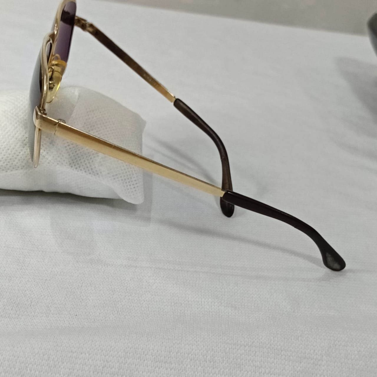 Lunette ray ben original en plaqué or vintage