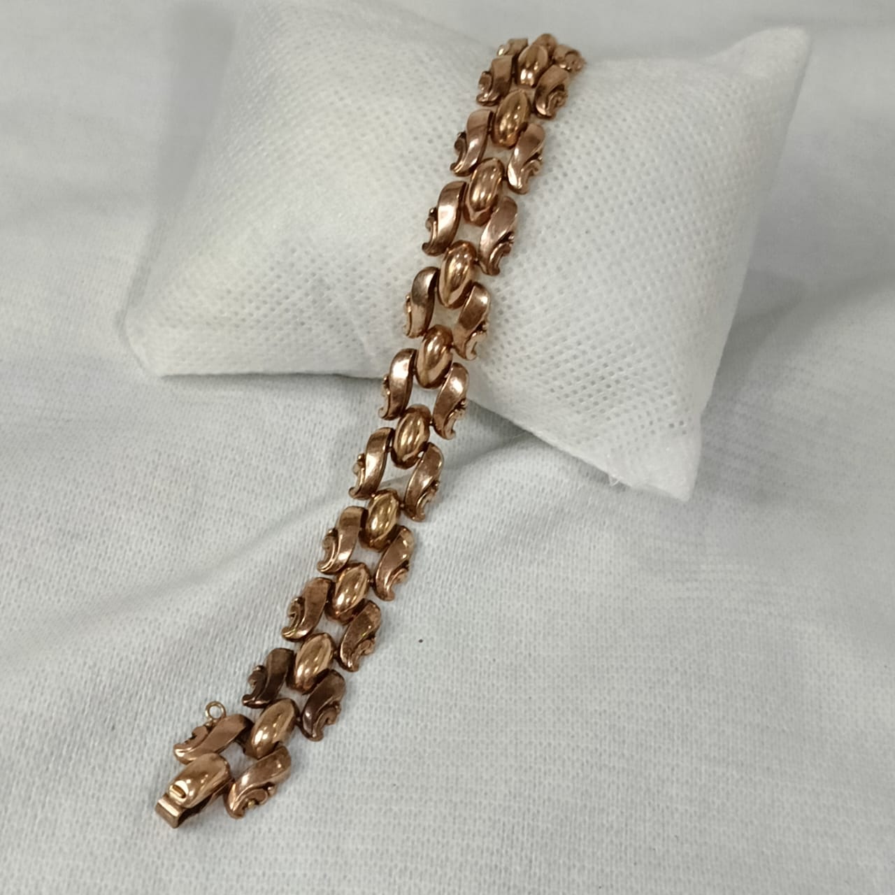 Bracelet en plaqué or rose France original