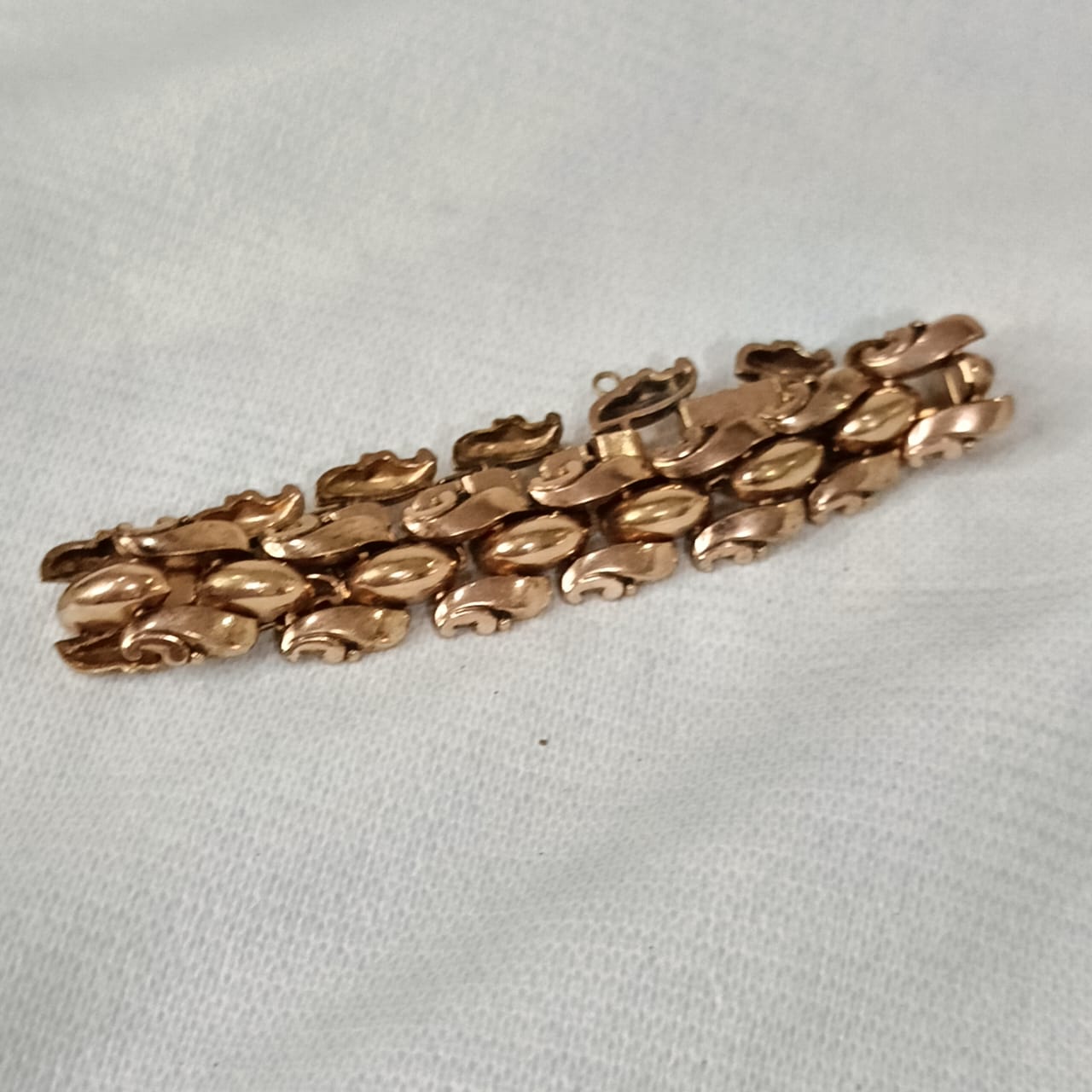 Bracelet en plaqué or rose France original