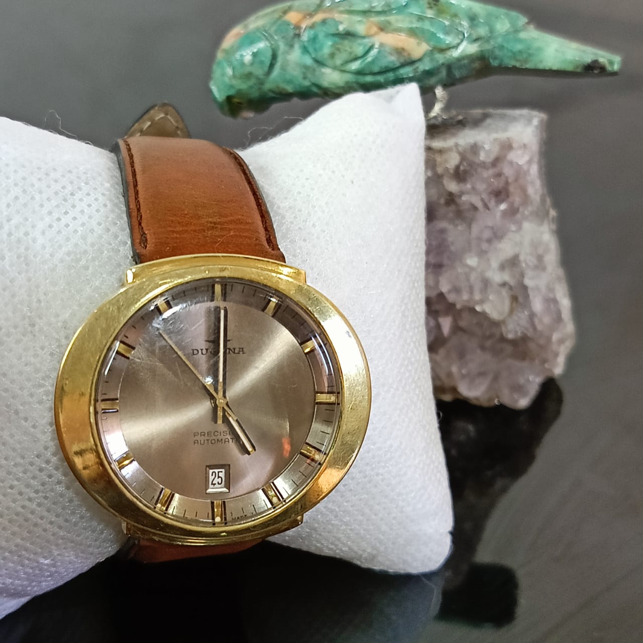 Montre dugena automatique original en plaqué or 20m