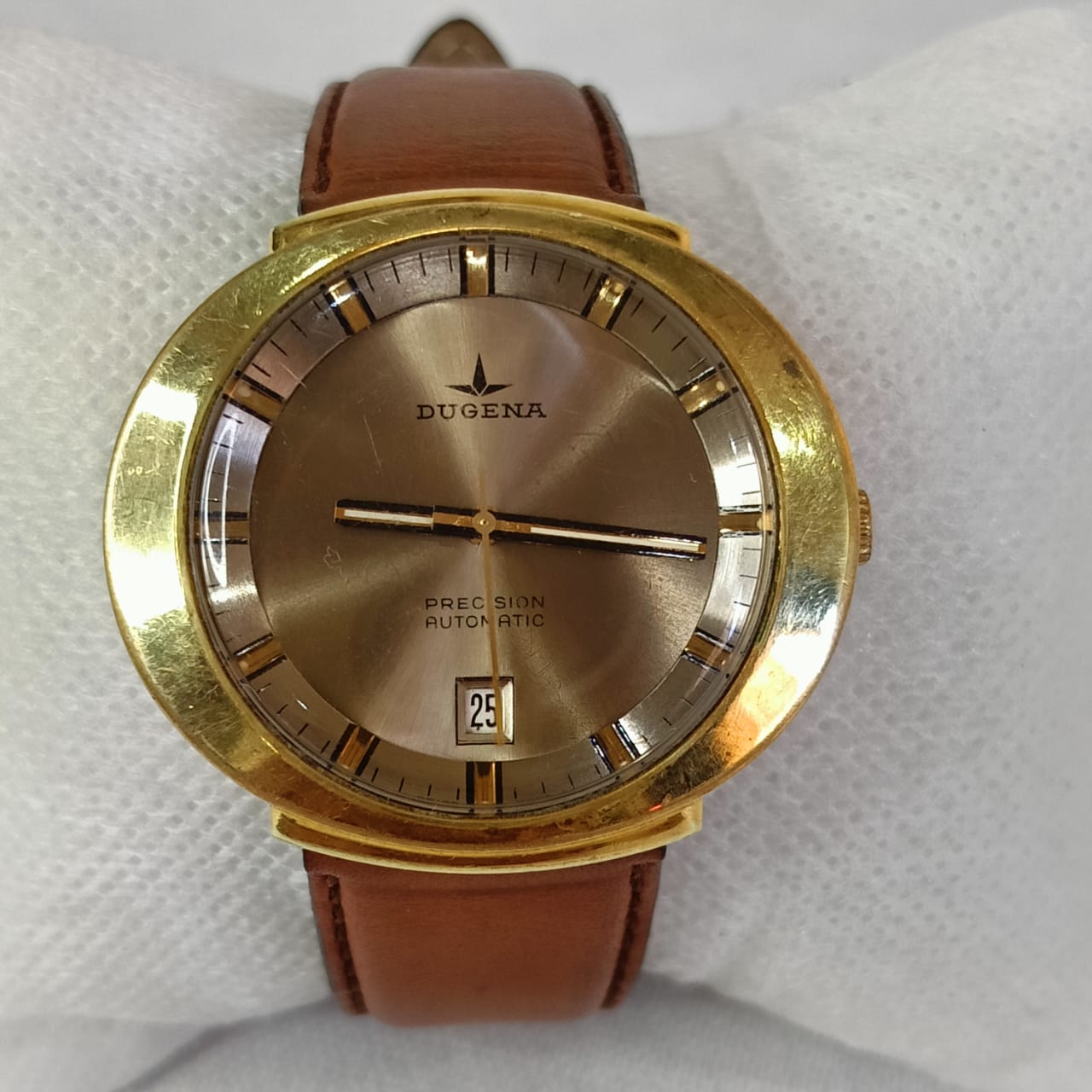 Montre dugena automatique original en plaqué or 20m