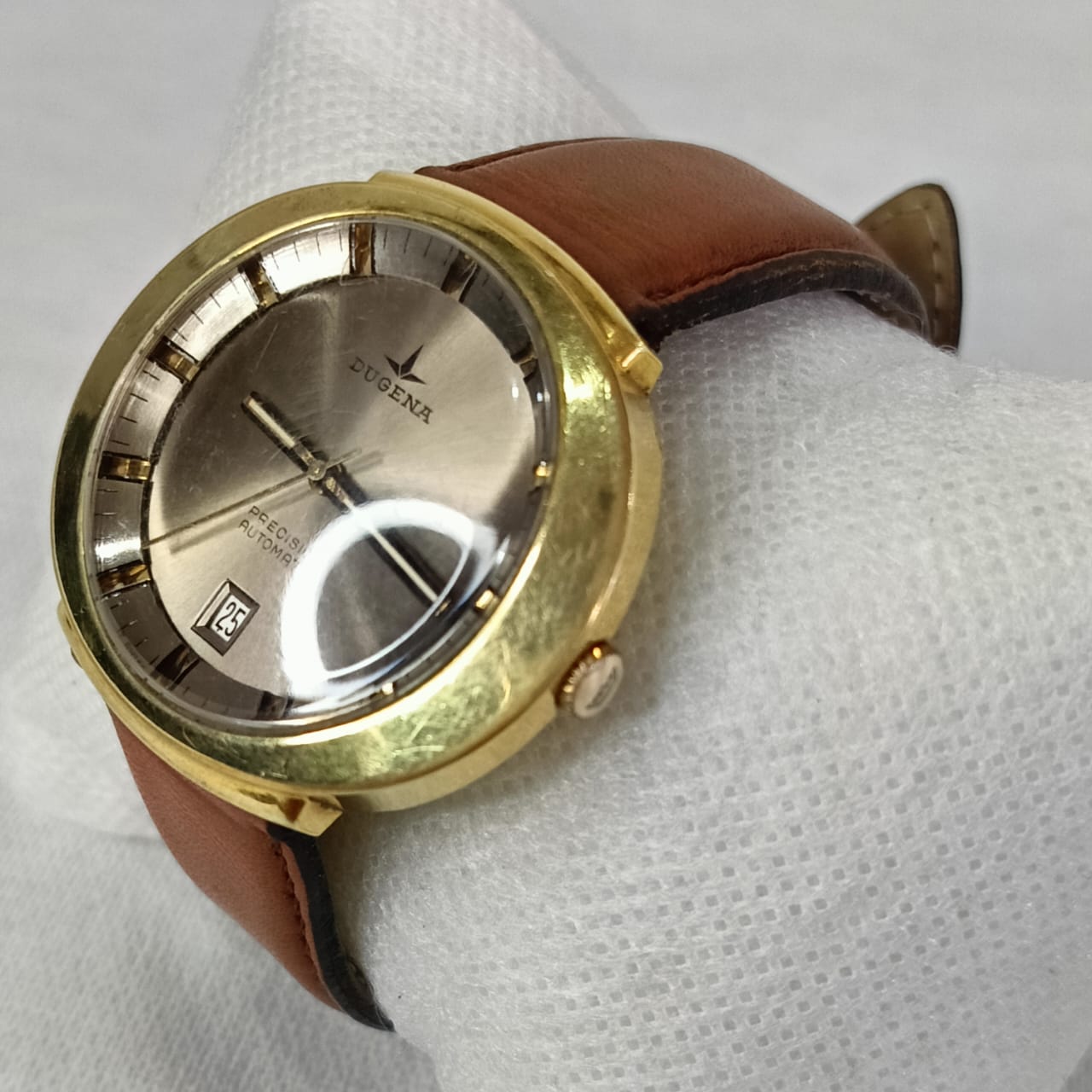Montre dugena automatique original en plaqué or 20m