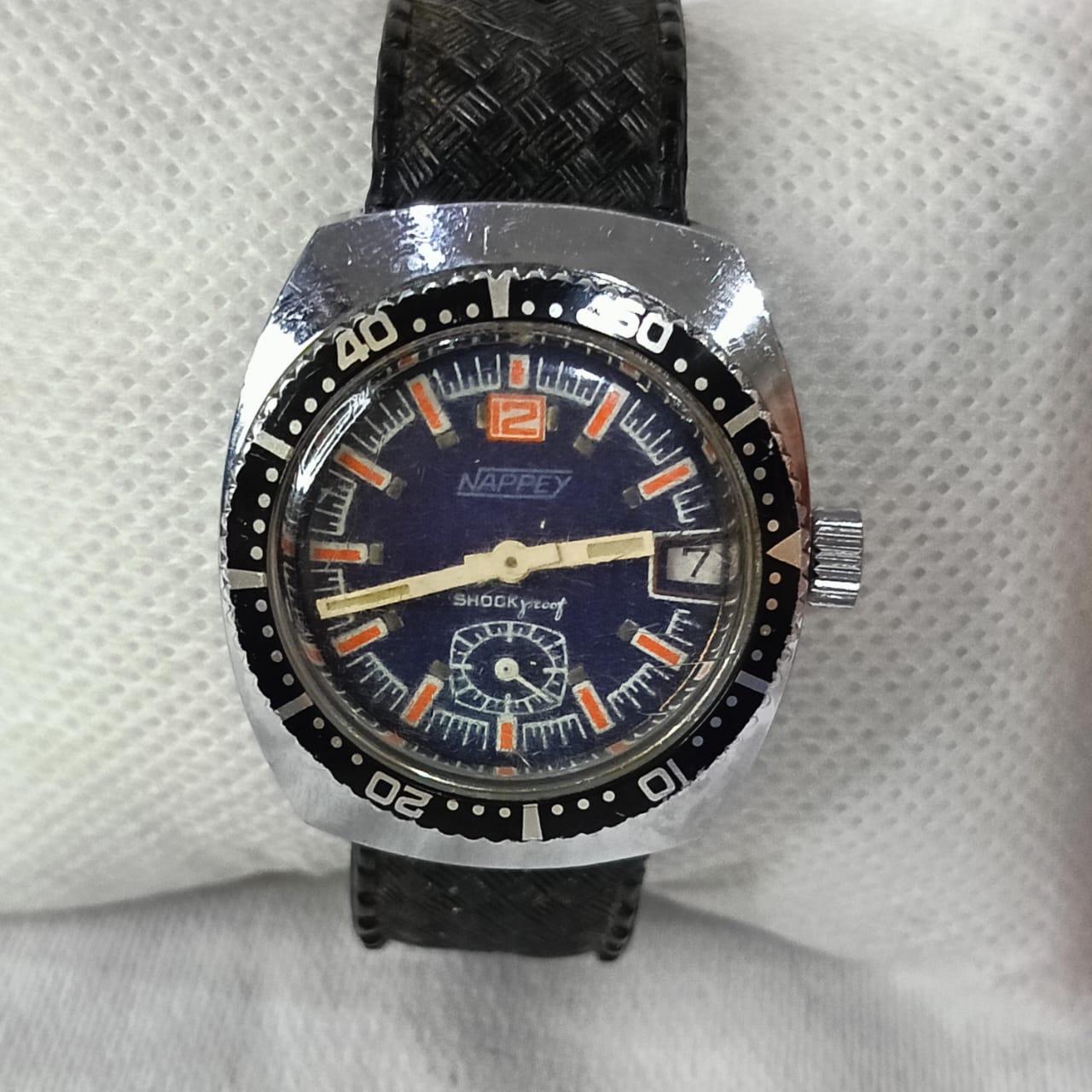 Montre nappey mécanique plongée vintage original
