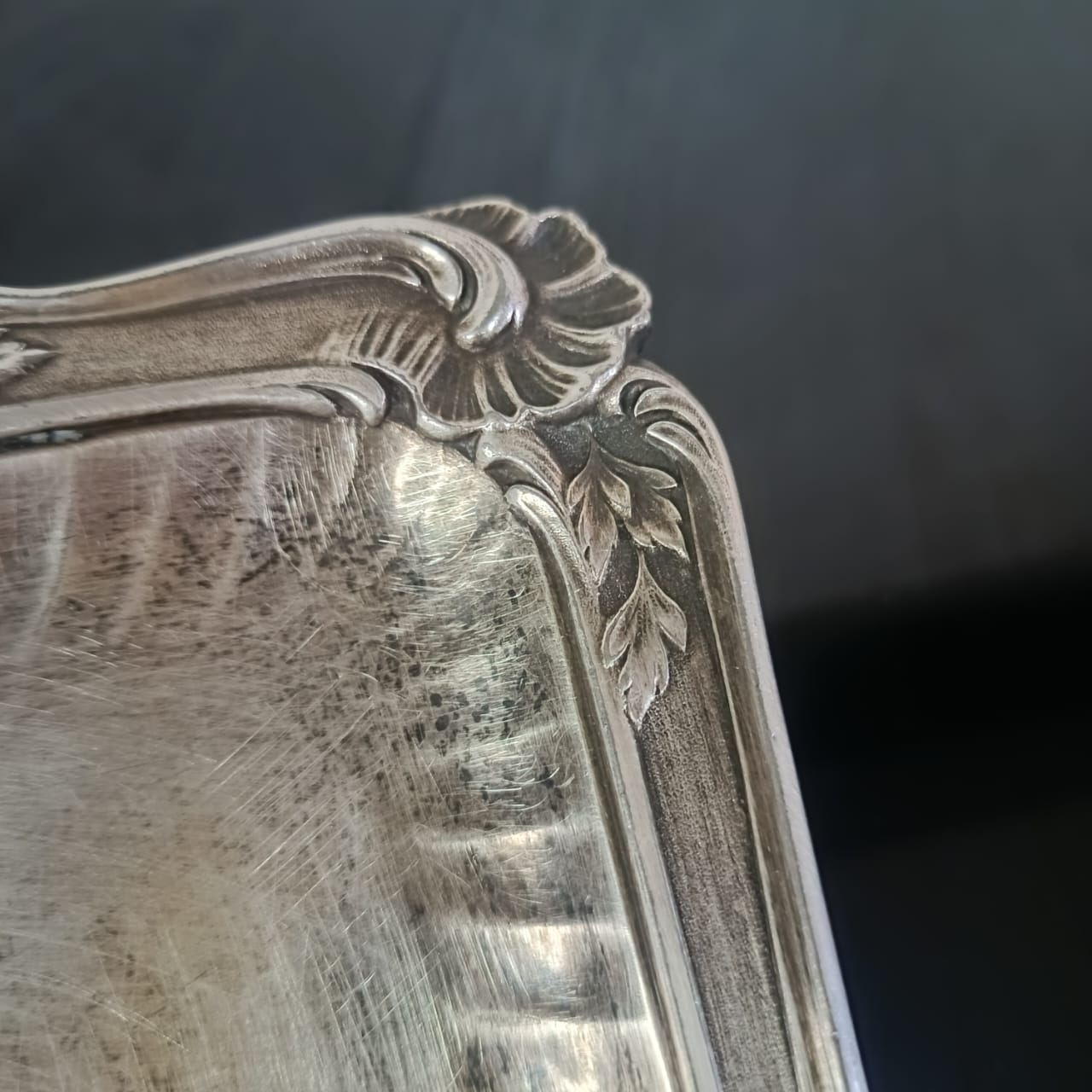 Ancien plateau Gallia argenté تغليف فضة جيد