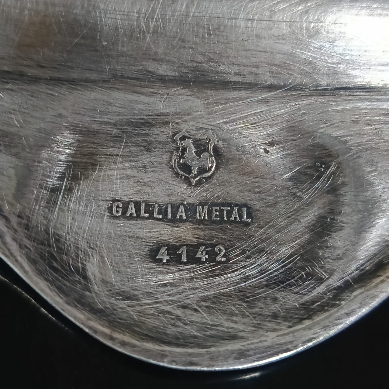 Ancien plateau Gallia argenté تغليف فضة جيد
