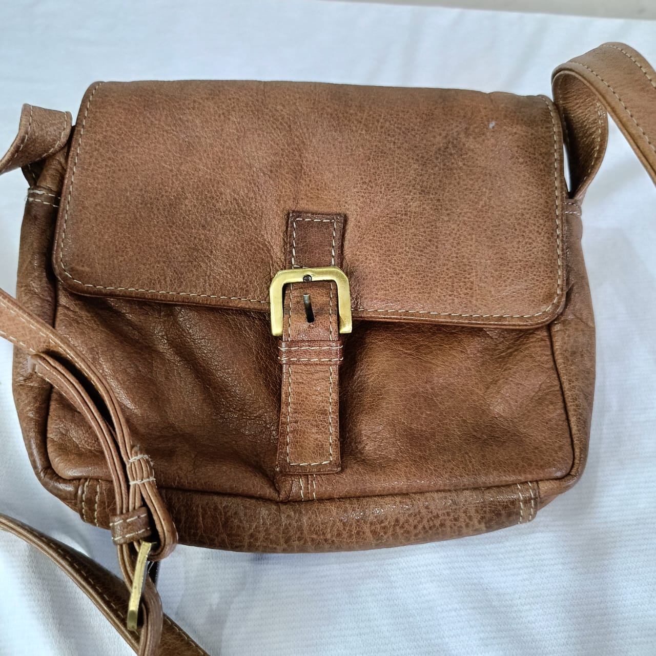 Sac en cuir vintage femme original