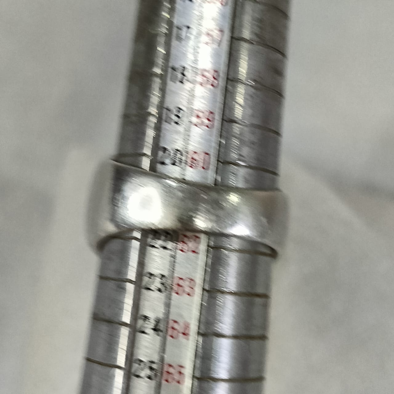 خاتم فضة تحفة بحجر كريم سبينال spinel نادر