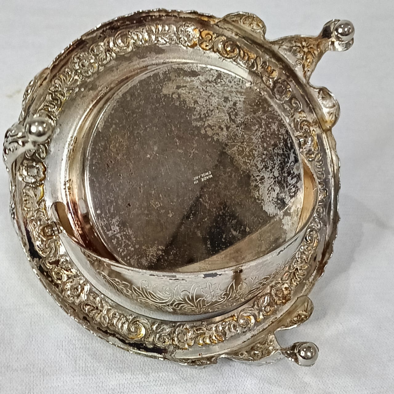 S'écrie argenté antique vintage