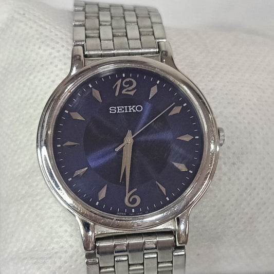 Montre Seiko Quartz extra plat original acier inoxydable