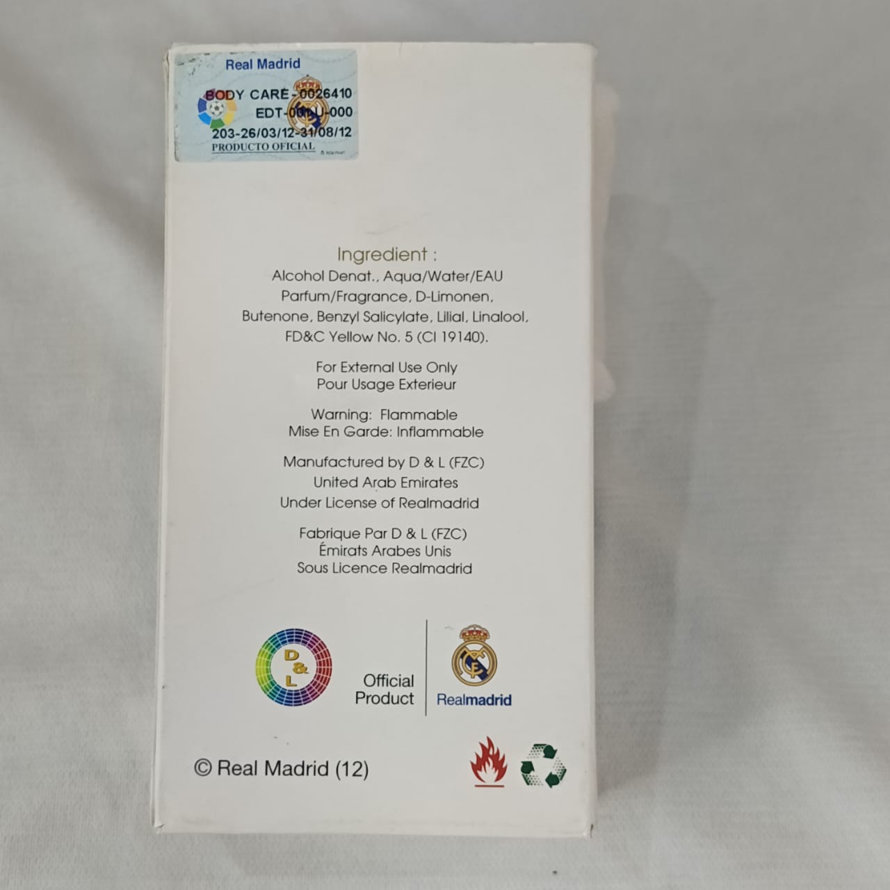 Parfum Real Madrid original 100ml