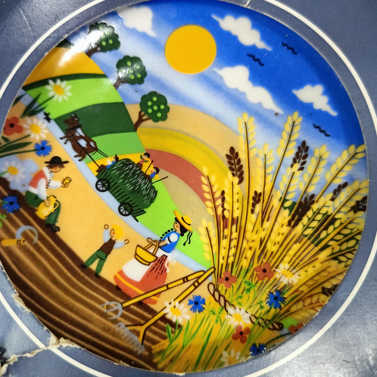 Ancien plat art déco original