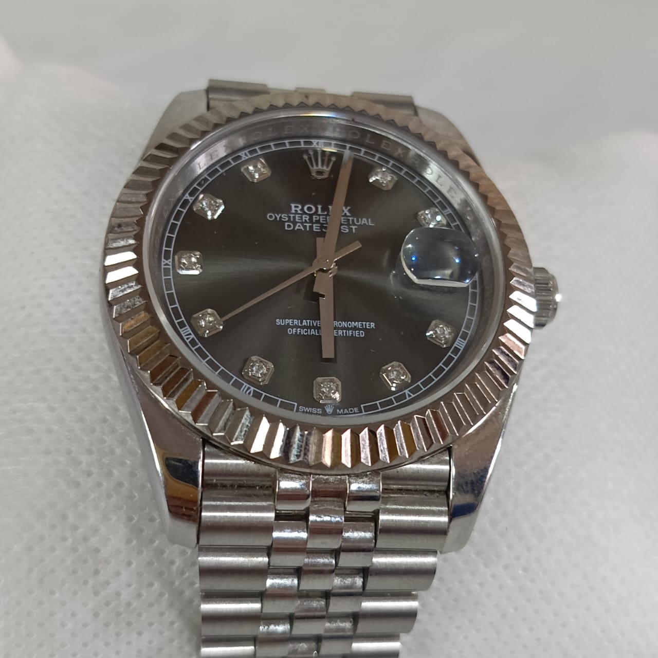 Montre Rolex automatique acier inoxydable saphir