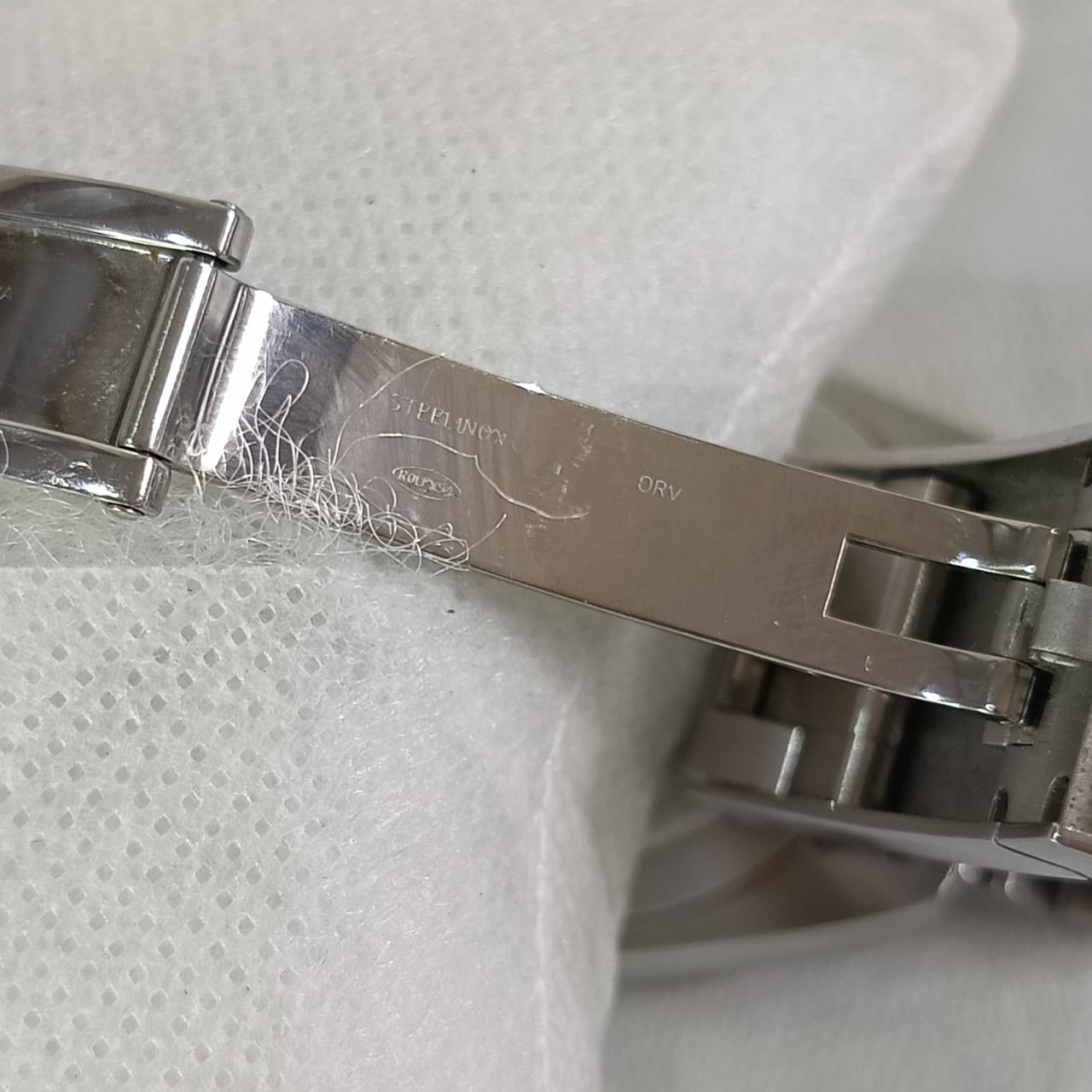 Montre Rolex automatique acier inoxydable saphir