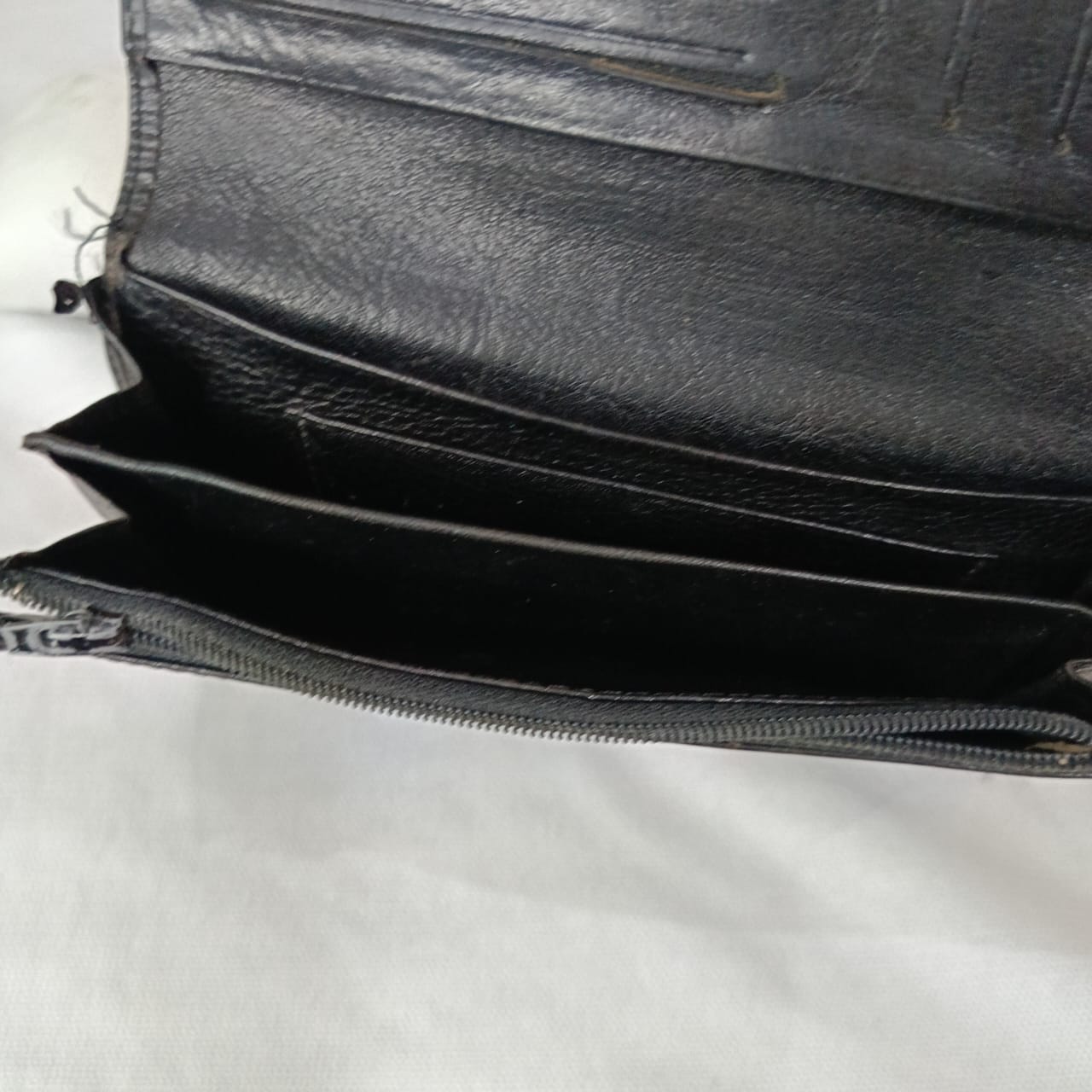 Portefeuille renard femme en cuir vintage original