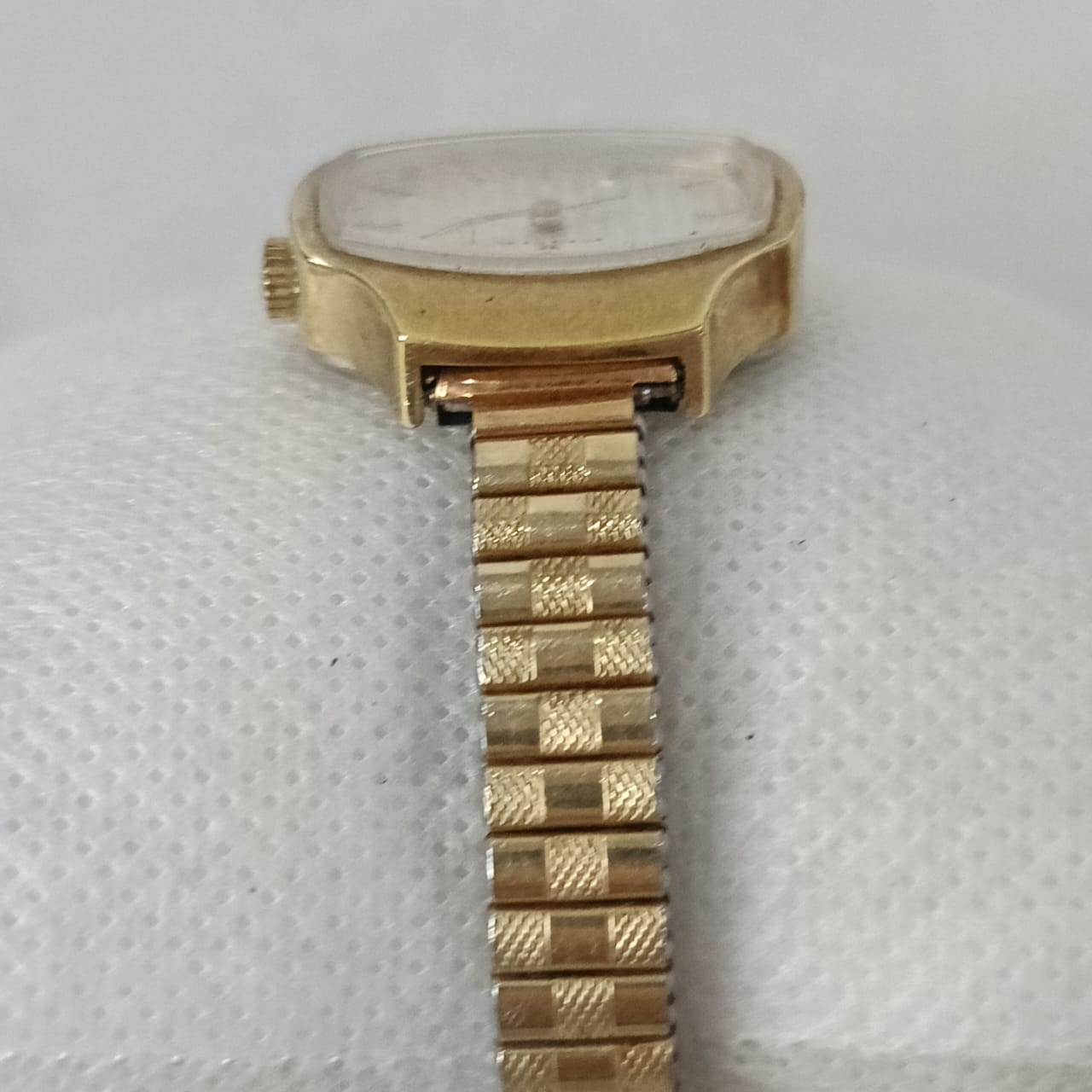 Montre edox mécanique femme vintage en plaqué or