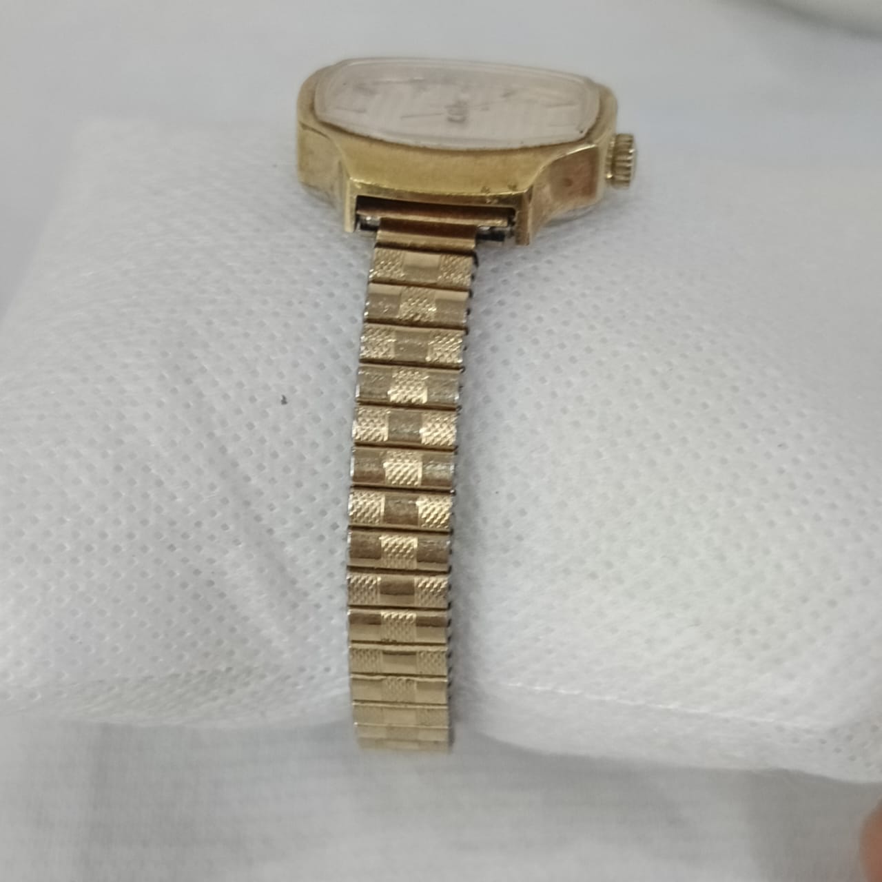 Montre edox mécanique femme vintage en plaqué or