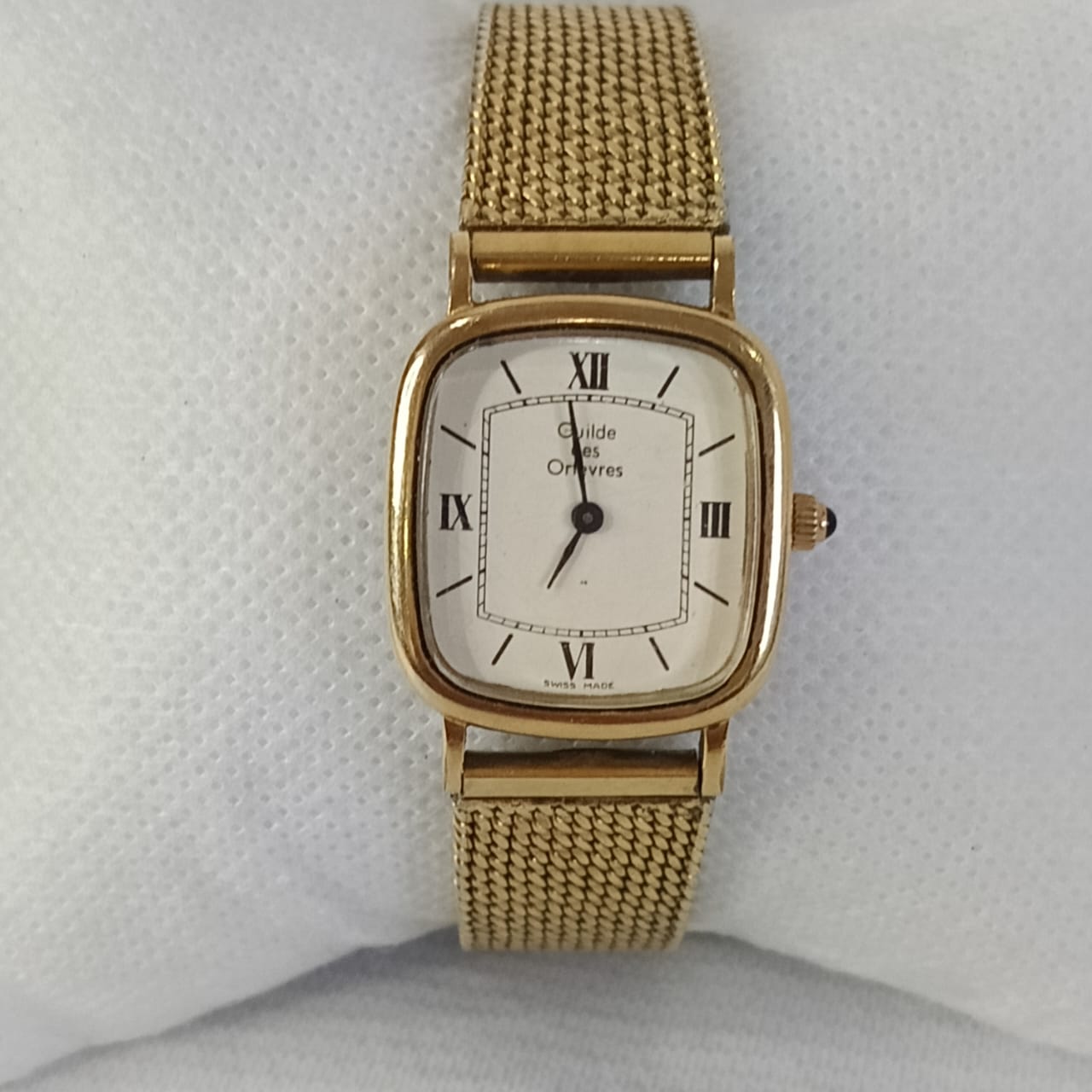 Montre guilde des Orfèvres France mécanique original femme en plaqué or.