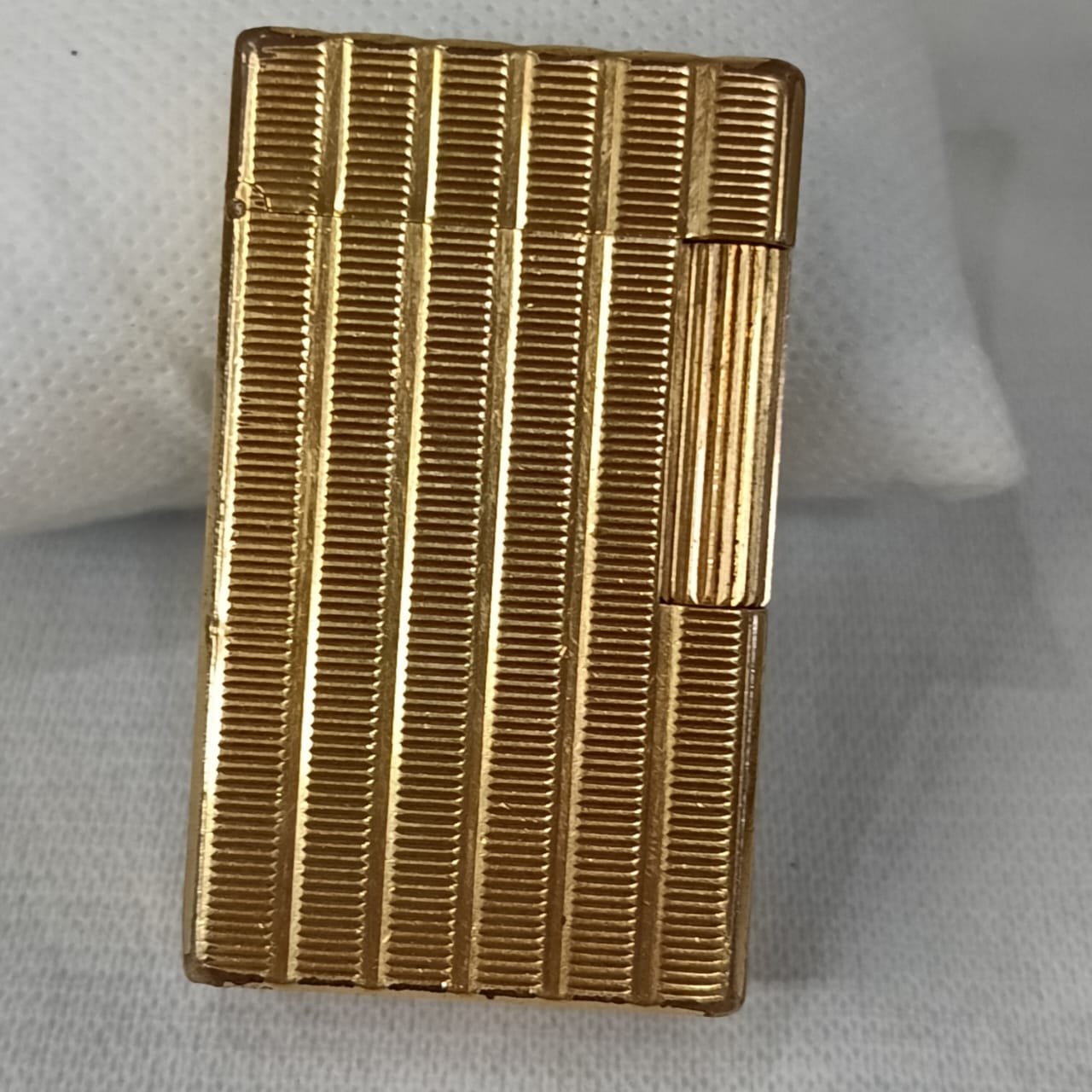 Briquet Dupont en plaqué or vintage France