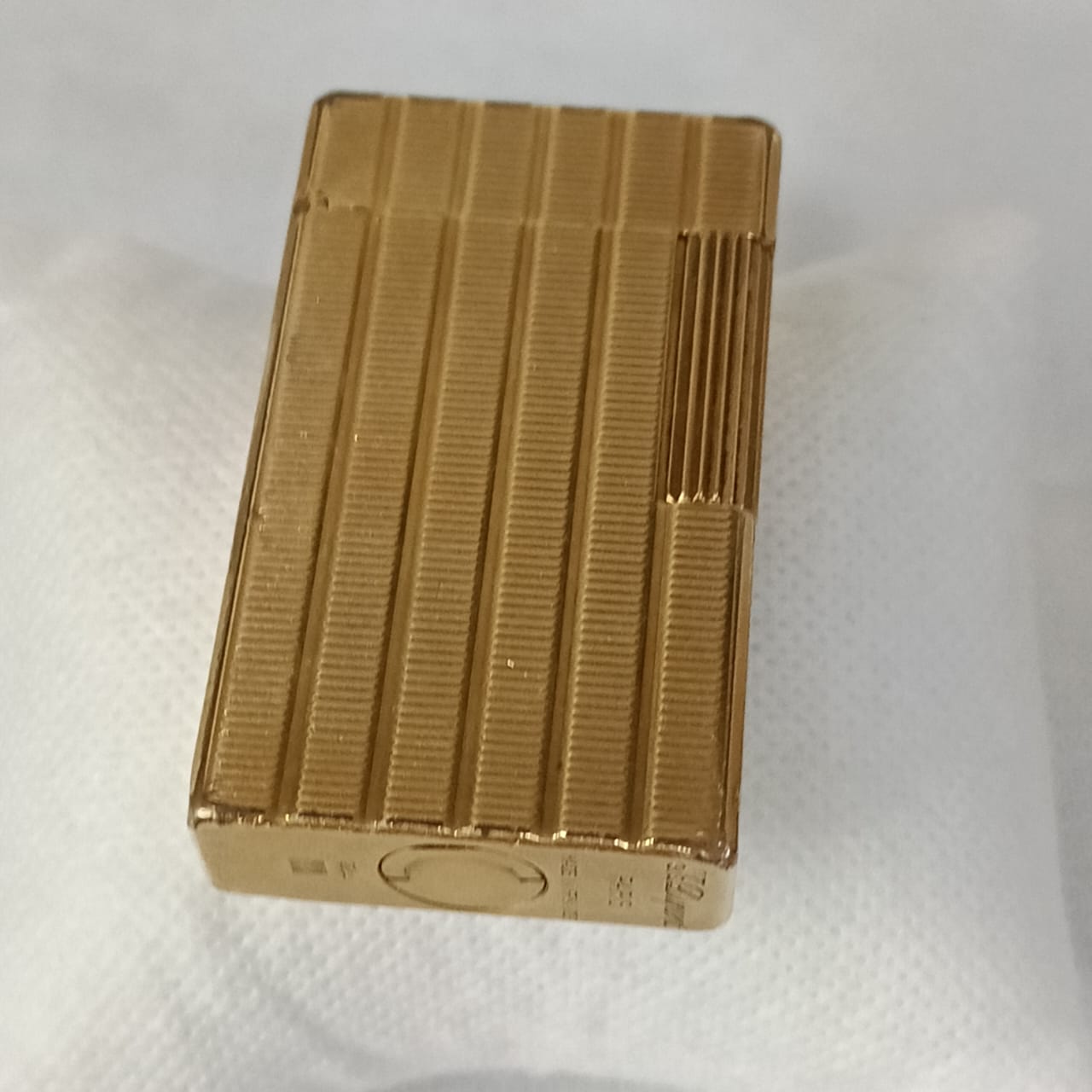 Briquet Dupont en plaqué or vintage France