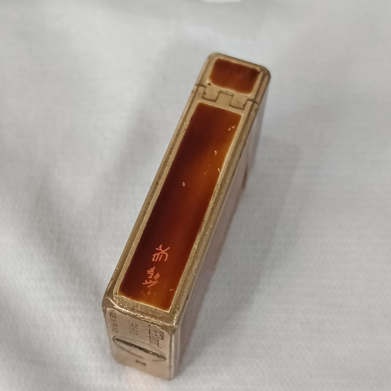 Briquet Dupont en plaqué or vintage France