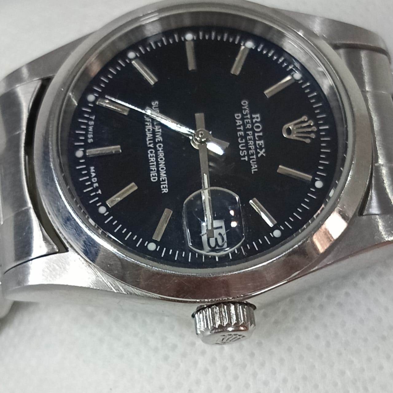 Montre Rolex automatique acier inoxydable vintage