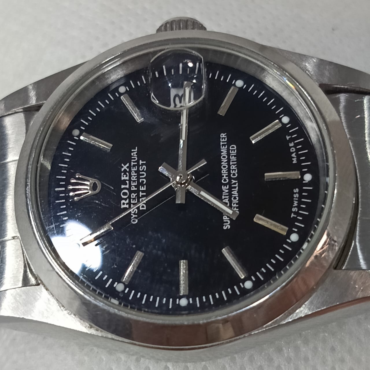 Montre Rolex automatique acier inoxydable vintage