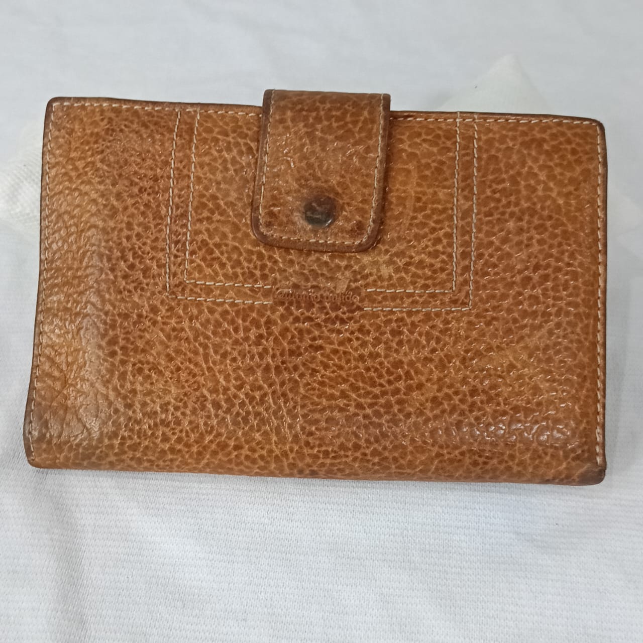 Portefeuille en cuir vintage original