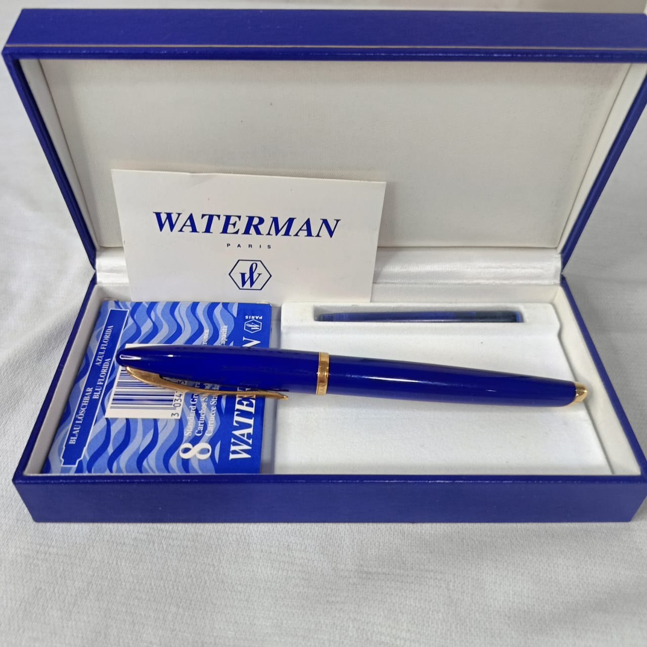 Stylo Waterman paris or 18k ريشة ذهب neuf