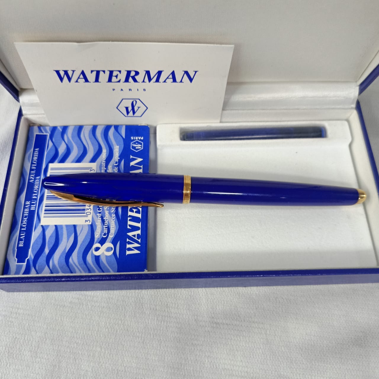 Stylo Waterman paris or 18k ريشة ذهب neuf