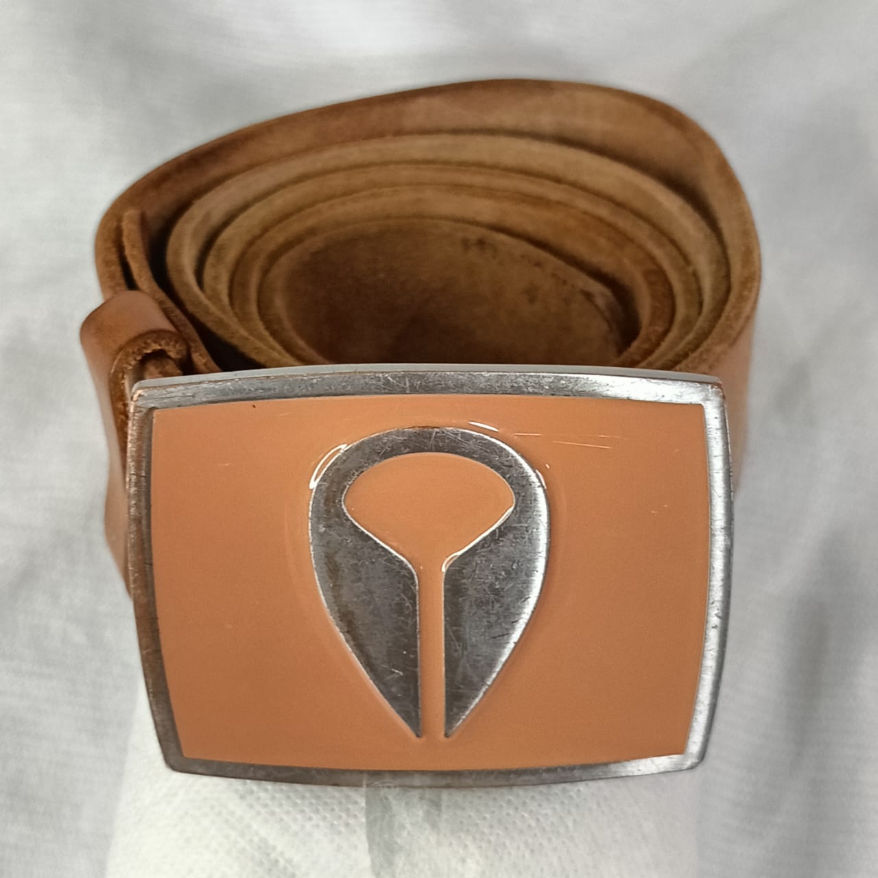 Ceinture noxin en cuir vintage original