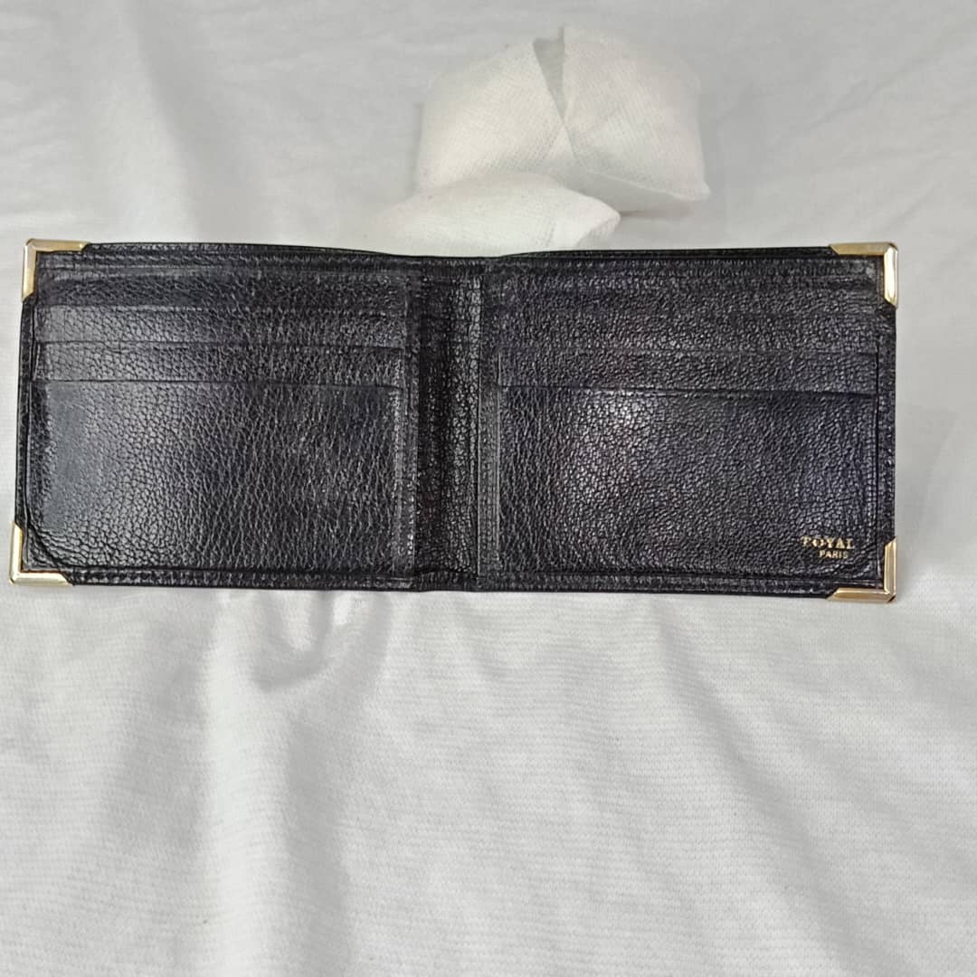 Portefeuille poyal paris en cuir vintage