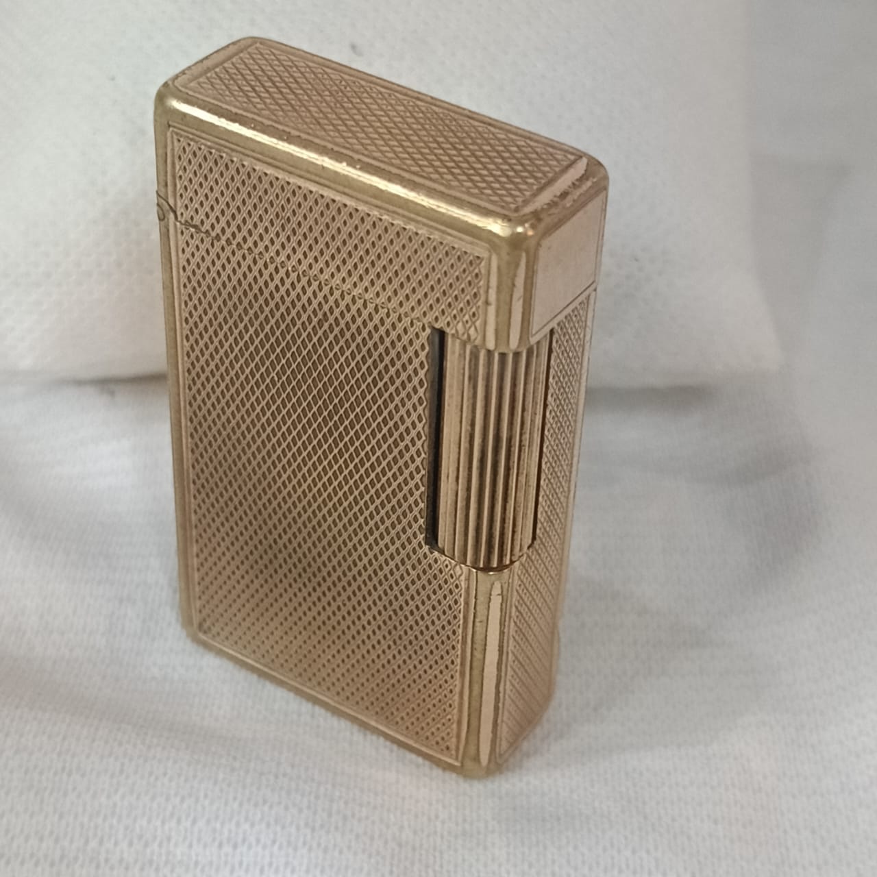 Briquet Dupont en plaqué or vintage original