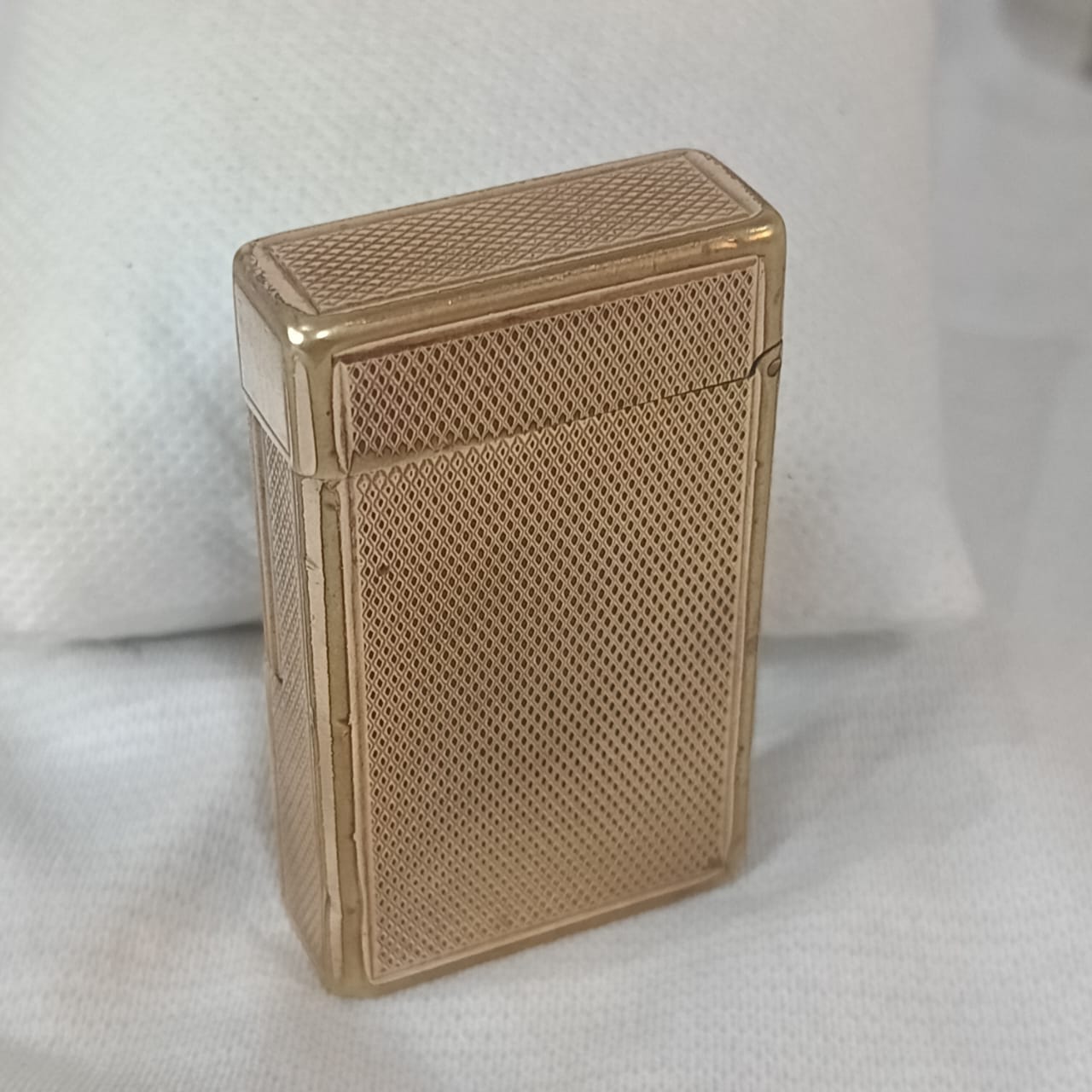 Briquet Dupont en plaqué or vintage originat