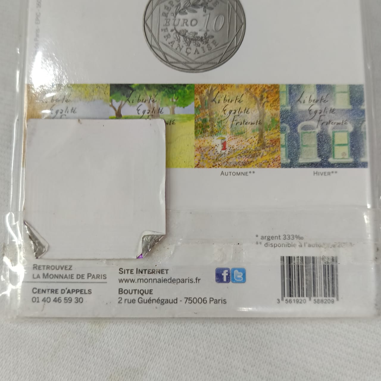 Pièce m argent original