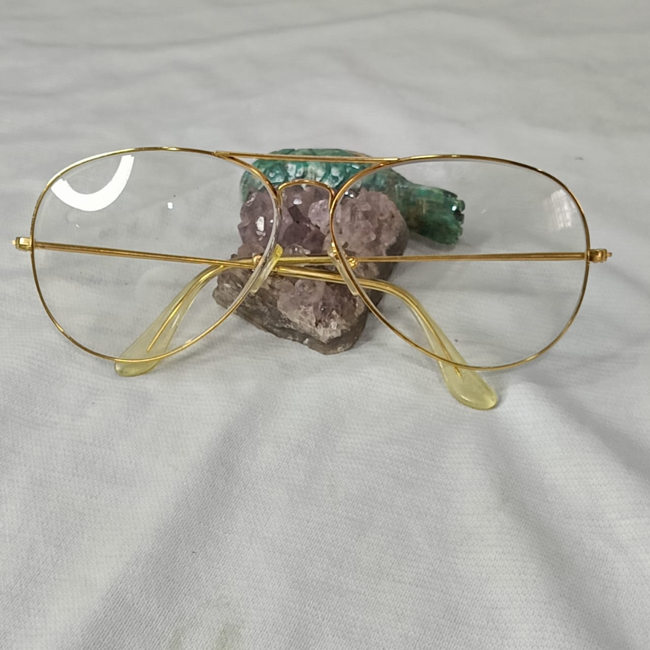 Lunette ray ben USA bl original rare plaqué or vintage