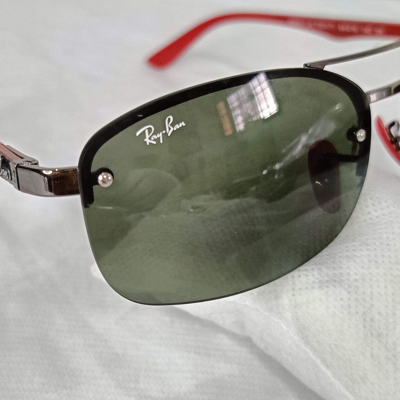 Lunette ray ben Ferrari carbone original italien