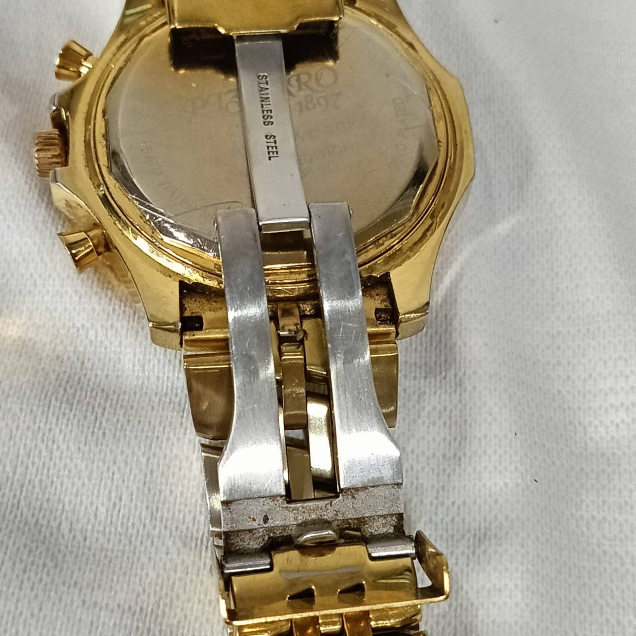 Montre pgzzaro en diamant chronographe Quartz original