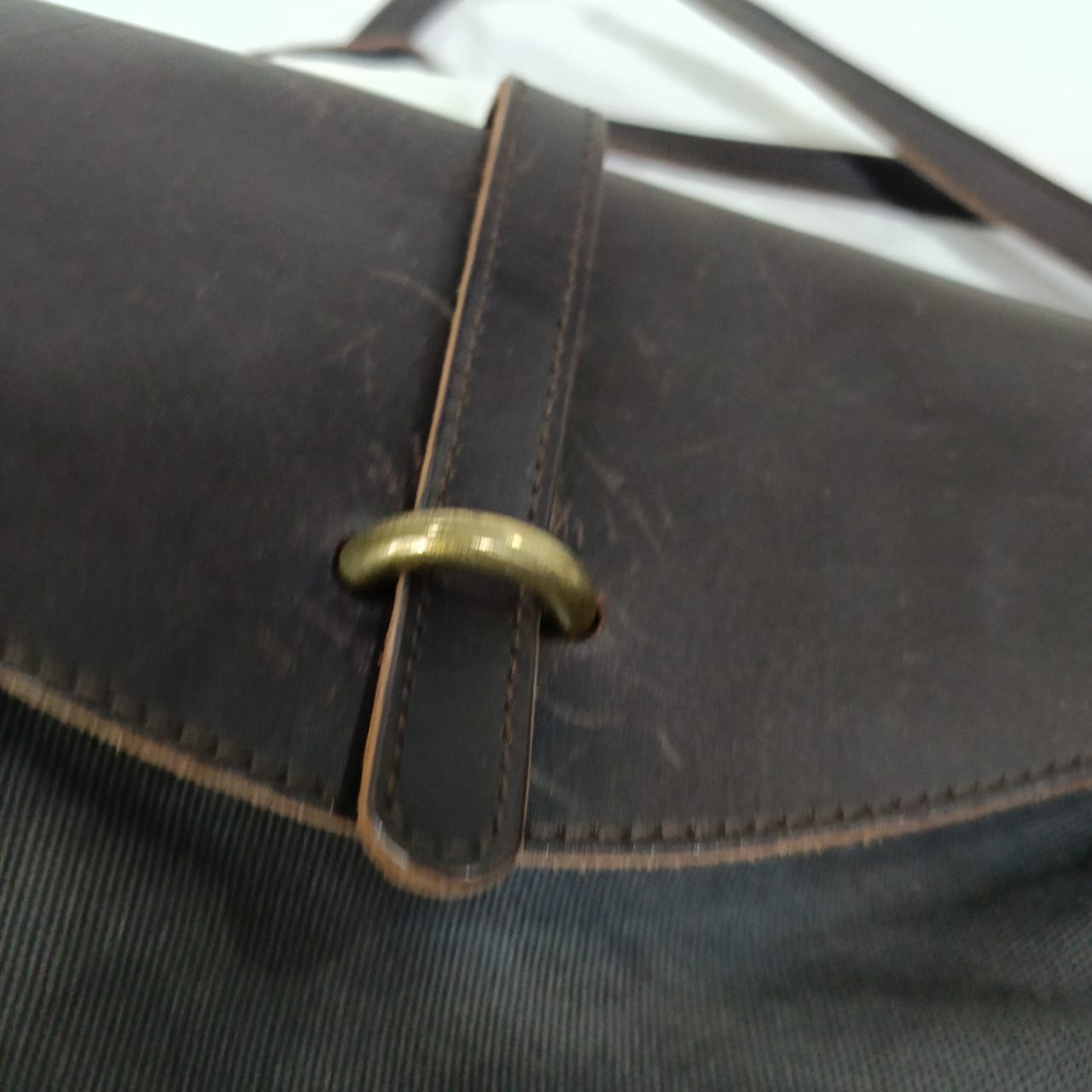 Sac nordlicht femme en cuir et toile original